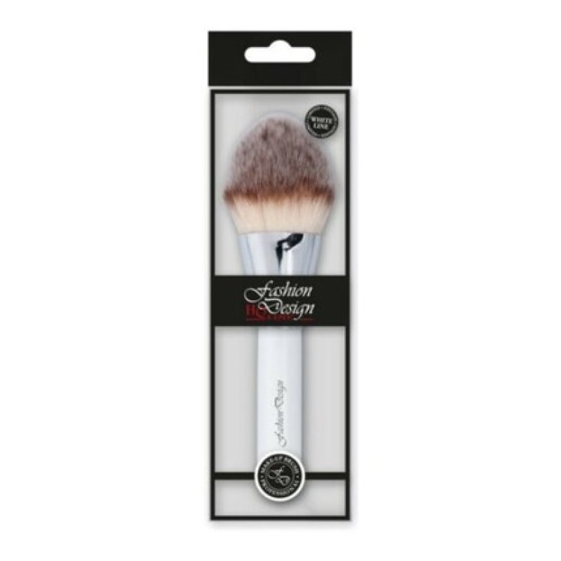 Top Choice Fashion Design White Line Powder Brush 1pc