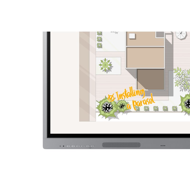 Samsung WE75FX tableau blanc interactif 190,5 cm (75") 3840 x 2160 pixels Écran tactile Gris HDMI