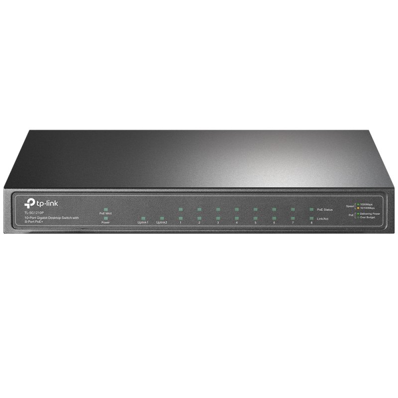 TP-Link TL-SG1210P commutateur réseau Non-géré Gigabit Ethernet (10/100/1000) Connexion Ethernet, supportant
