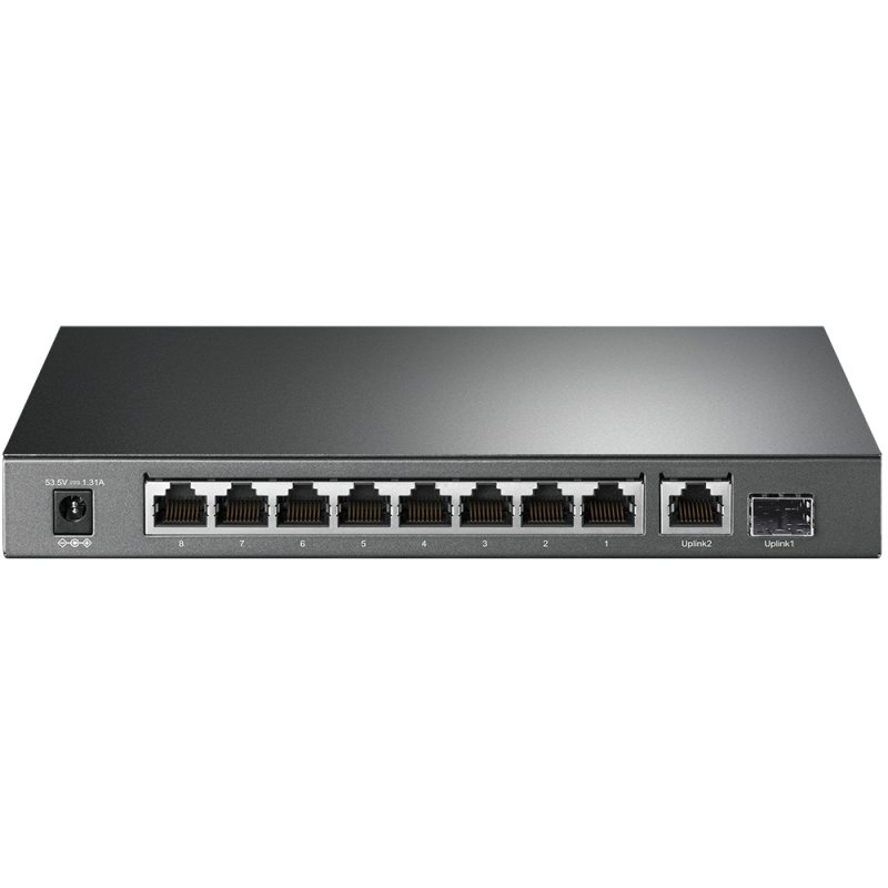 10-PORT GIGABIT SWITCH 8-PORT POE 
