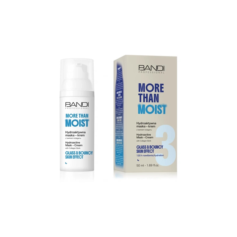 Bandi Hydroactive Overnight Mask Cream with Collagen Deep Hydration Anti-Aging
