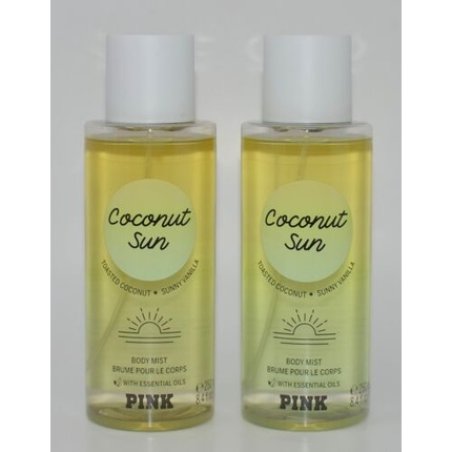 Victoria's Secret Pink Coconut Sun Scented Body Mist Spray Fragrance Vanilla