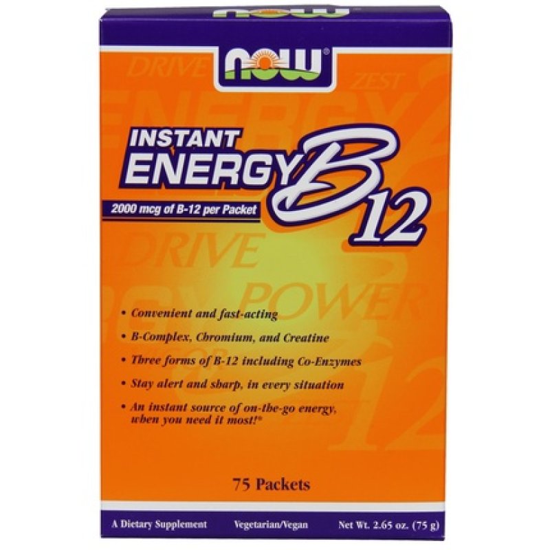 Now Foods Vitamin B12 Instant Energy 75 Packets