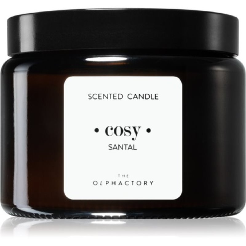 Ambientair Olphactory Santal Candela Profumata Brown Cosy 360 G
