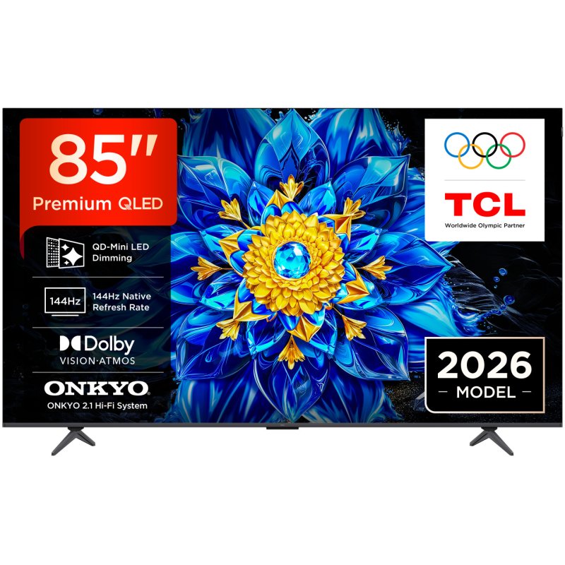 TCL P8L 85P8L TV 2,16 m (85") 4K Ultra HD Smart TV Wifi Noir 450 cd/m²