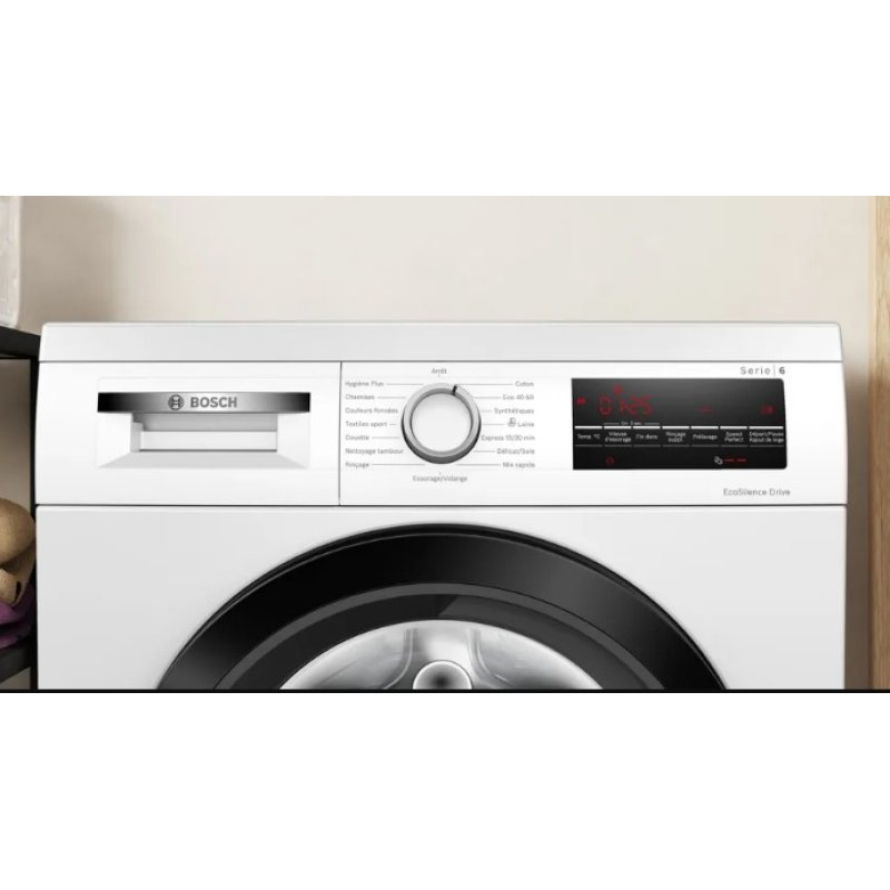 Lave-linge, SER6, Classe énergie A, 8,0 kg, 1.400 r/min, Big LED touch [Hors Tarif]