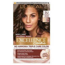 L'Oreal Excellence Creme Universal Nudes Permanent Hair Color In Light Brown 5u