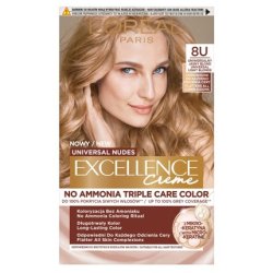 L'Oreal Excellence Creme Universal Nudes Permanent Hair Color In Universal Blonde 8u