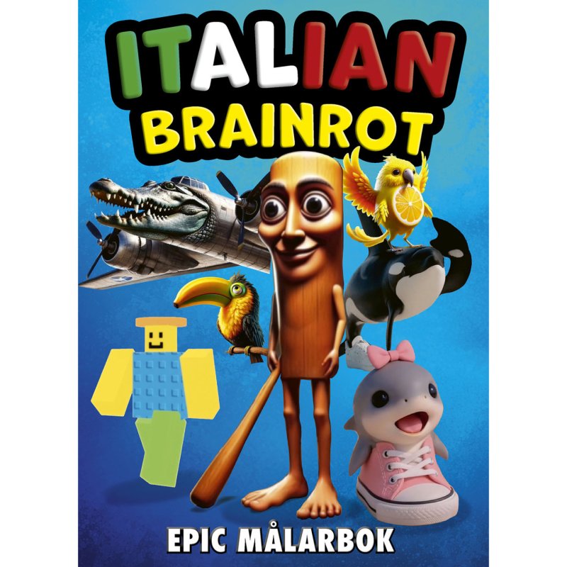 Forlaget Tukan - Epic Målarbok: Italian brainrot (919883)