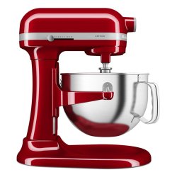 KitchenAid 5KSM60SPXEER Robot mixer 375 W Gris, Rouge, Acier inoxydable