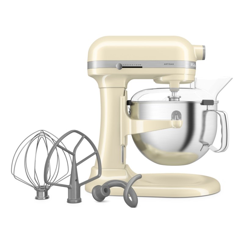 KitchenAid 5KSM60SPXEAC Robot mixer 375 W Crème, Gris, Acier inoxydable