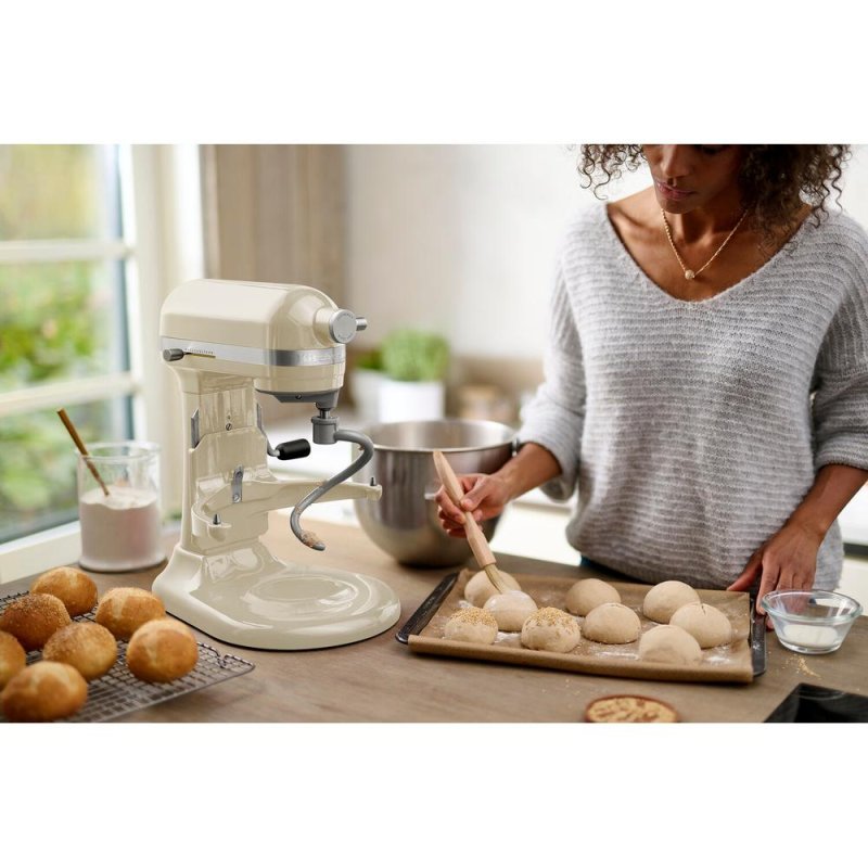 KitchenAid 5KSM60SPXEAC Robot mixer 375 W Crème, Gris, Acier inoxydable