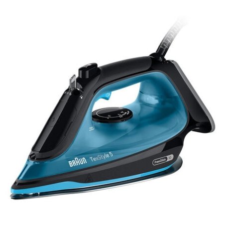 Braun TexStyle 5 Fer à vapeur Semelle en céramique 2600 W Noir, Bleu
