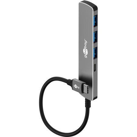 Goobay 79158 interface hub USB Type-C 5000 Mbit/s Grey