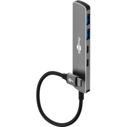 Goobay 79159 interface hub USB Type-C 5000 Mbit/s Grey
