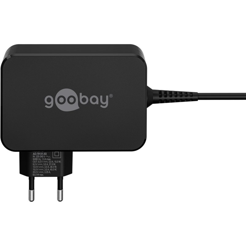 Goobay 65420 Laptop Black AC Fast charging Indoor