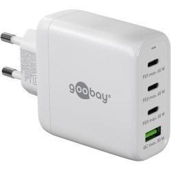 Goobay 64822 mobile device charger Headphones, Laptop, Smartphone, Tablet White AC Fast charging Indoor