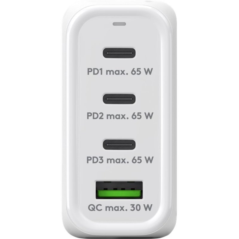 Goobay USB-C™ PD GaN Multiport-Schnellladegerät (68 W) weiß