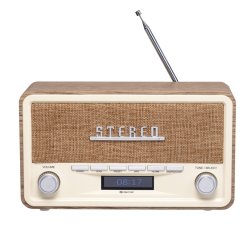 Denver DAB-18LW récepteur radio Numérique Marron, Blanc
