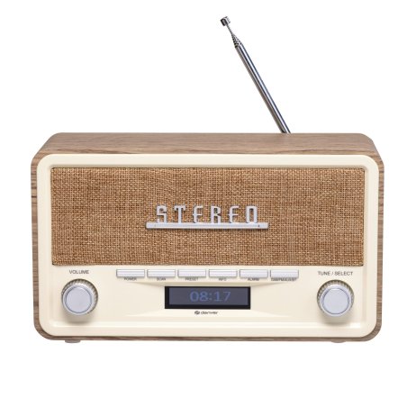 Denver DAB-18LW récepteur radio Numérique Marron, Blanc