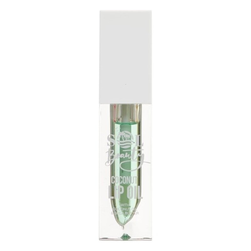 Sol Beauty Lip Oil Coconut Scent with Coconut Extract and Shea Butter - Nourishes and Hydrates