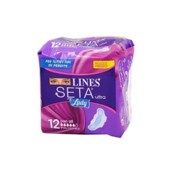 Lines Seta Ultra Lady With Wings 12 Absorbents