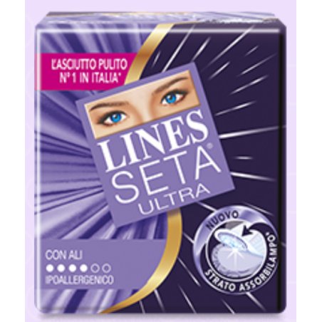 LINES Seta Ultra Con Ali Sanitary napkin 11 pc(s)