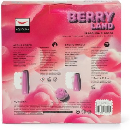 Aquolina Wild Strawberry Gift Set Berry Land Body Water 150ml