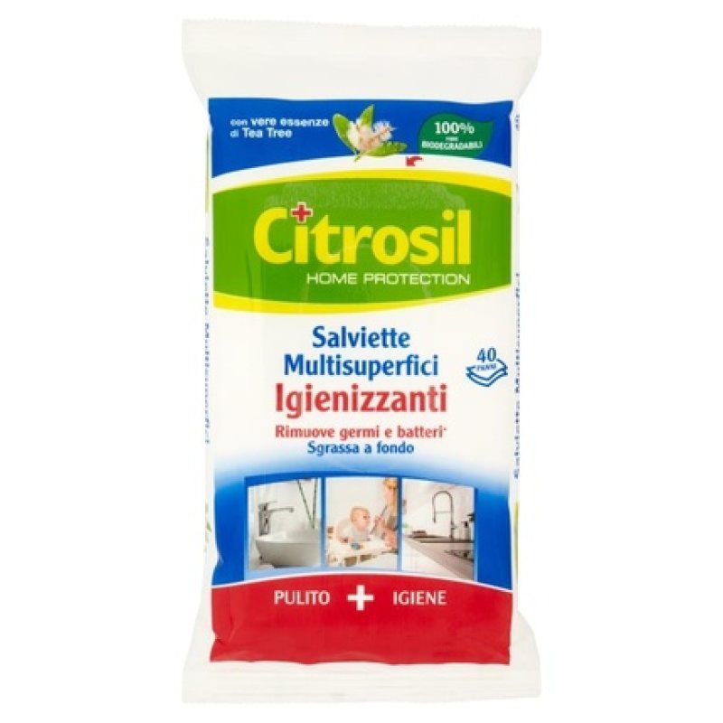 Citrosil Tea Tree Disinfectant Wipes X 40