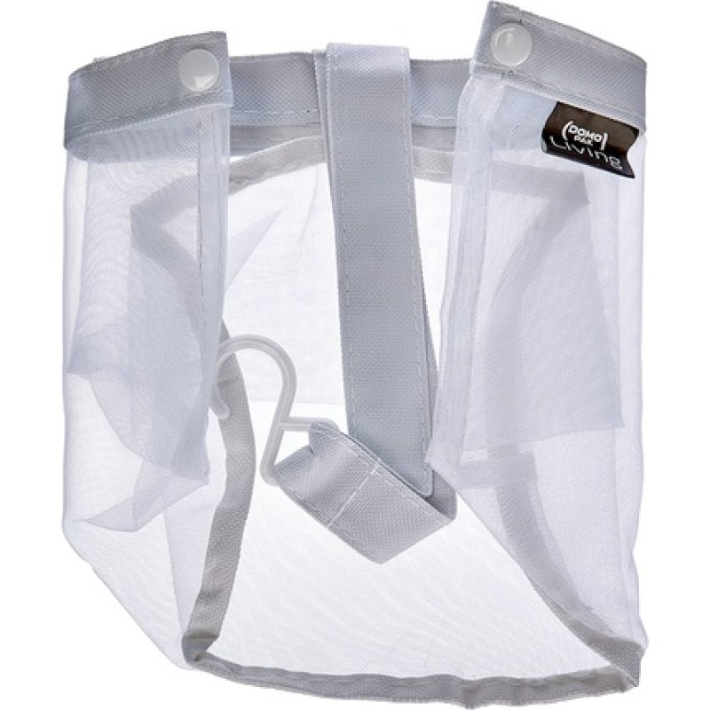 Domo Pak Living Clothes Peg Basket 20 Pegs, White, Diametro 20cm X 19cm