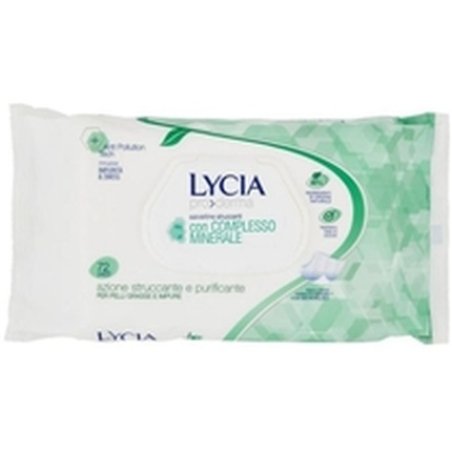 Lycia Proderma Cleansing Wipes With Mineral Complex For Oily And Impure Skin 72 Pieces