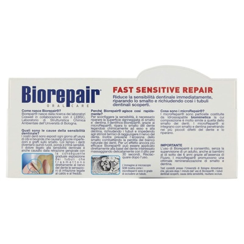 Biorepair Fast Sensitive Toothpaste with Mint Flavor 75ml