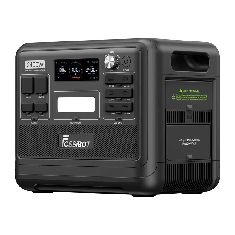 FOSSIBOT F2400 2400W Charging Station (Black)