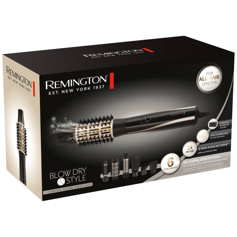 Remington Blow Dry & Style As7580 Rotating Brush With Hair Dryer