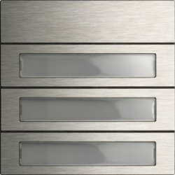 GIRA 5533920 Ruftastenmodul 3f System 106 Edelstahl