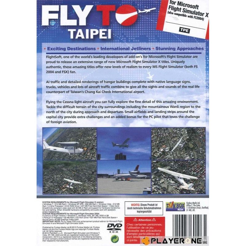 Fly To SINGAPOUR TAIPEI ( for Flight Simulator X ) (UK only)