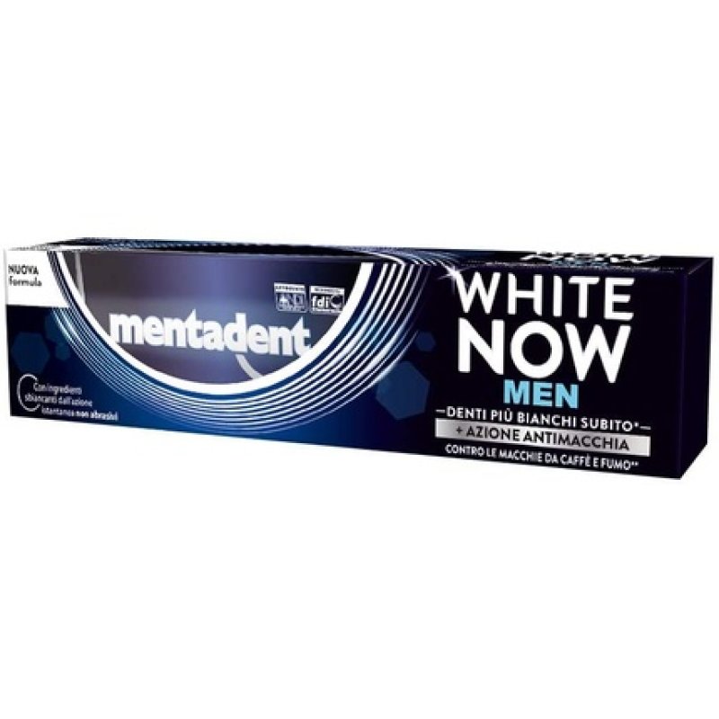 Mentadent White Now Men Teeth Whitening Toothpaste 75ml