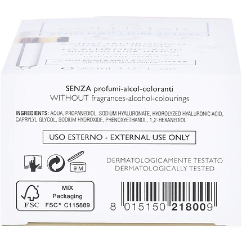 Collistar Hyaluronic Acid Moisturizing Lifting crème hydratante pour le visage Femmes 30 ml Émulsion