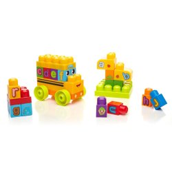 Mattel Mega Bloks First Builders Dbk84 Abc Letters Bus
