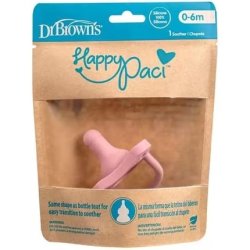 Happypaci Silicone Pacifier 0 Months Pink