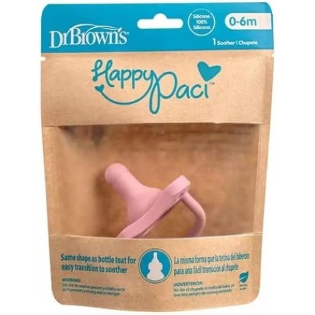 Happypaci Silicone Pacifier 0 Months Pink