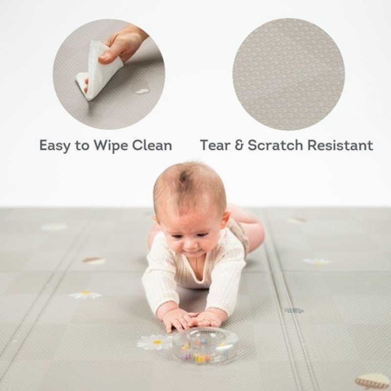 Taf Toys Fold & Play Checkers Mat Reversible Foam Playmat Ultradurable