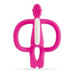 Matchstick Monkey, Original Teether & Gel Applicator, Silicone, Grip, Bpa