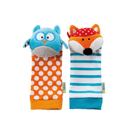 Bbluv Duo Foot Finders Fun and Colorful Baby Developmental Socks