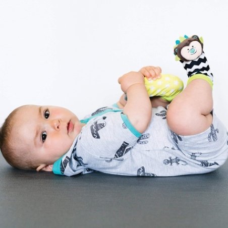 Bbluv Duo Foot Finders Fun and Colorful Baby Developmental Socks