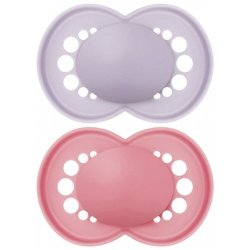 Mam 2 Soothers Original Tendance 6 Months Mallow and Pink