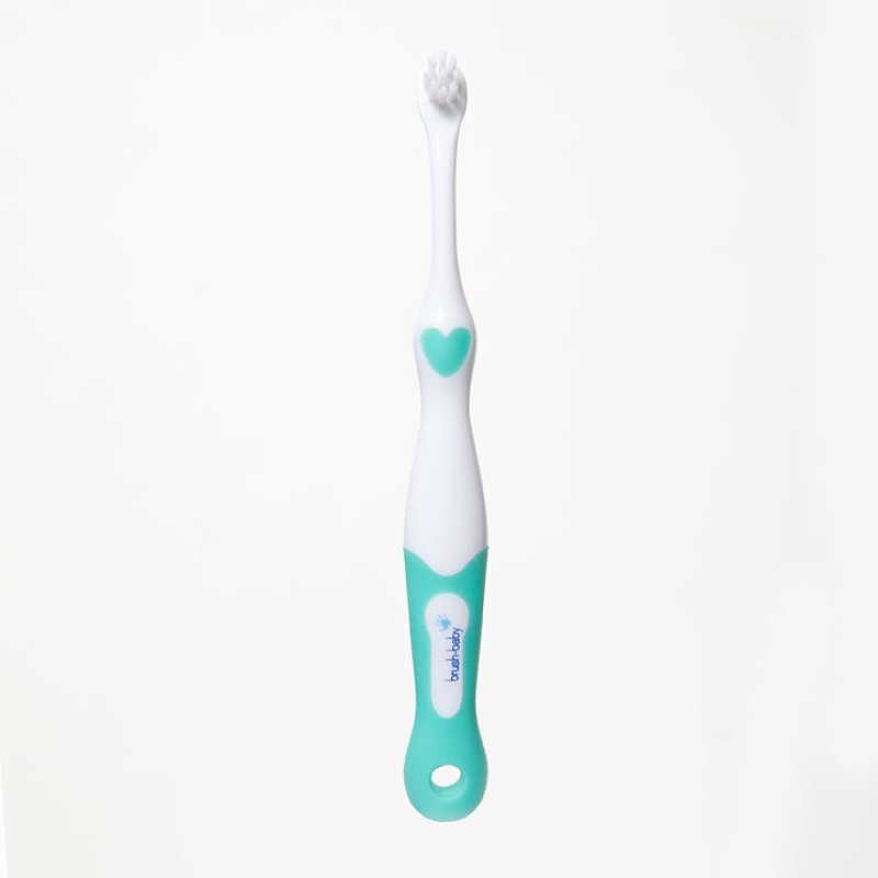 Brush-Baby BRB097 brosse à dents Ensemble de brosses à dents Vert, Blanc Bébé