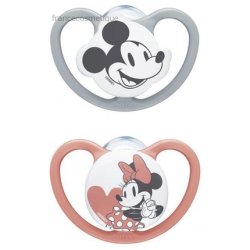 Nuk Space Disney Baby 2 Silicone Soothers For Ages 618 Months