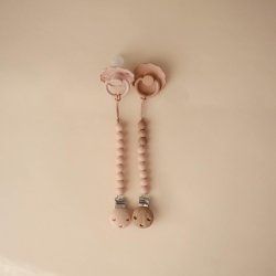 Mushie 100 Silicone Baby Pacifier Clip Bpa Free Eva Blush