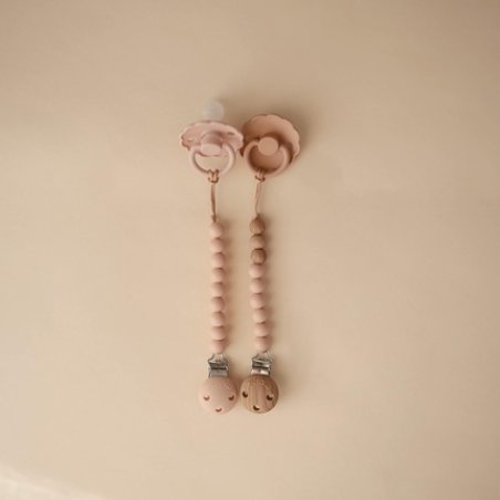 Mushie 100 Silicone Baby Pacifier Clip Bpa Free Eva Blush